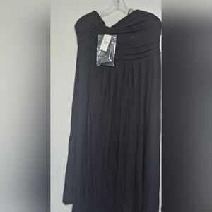 NWT Black Lane Bryant convertible Stapless Stretch Midi Dress Size 14/16